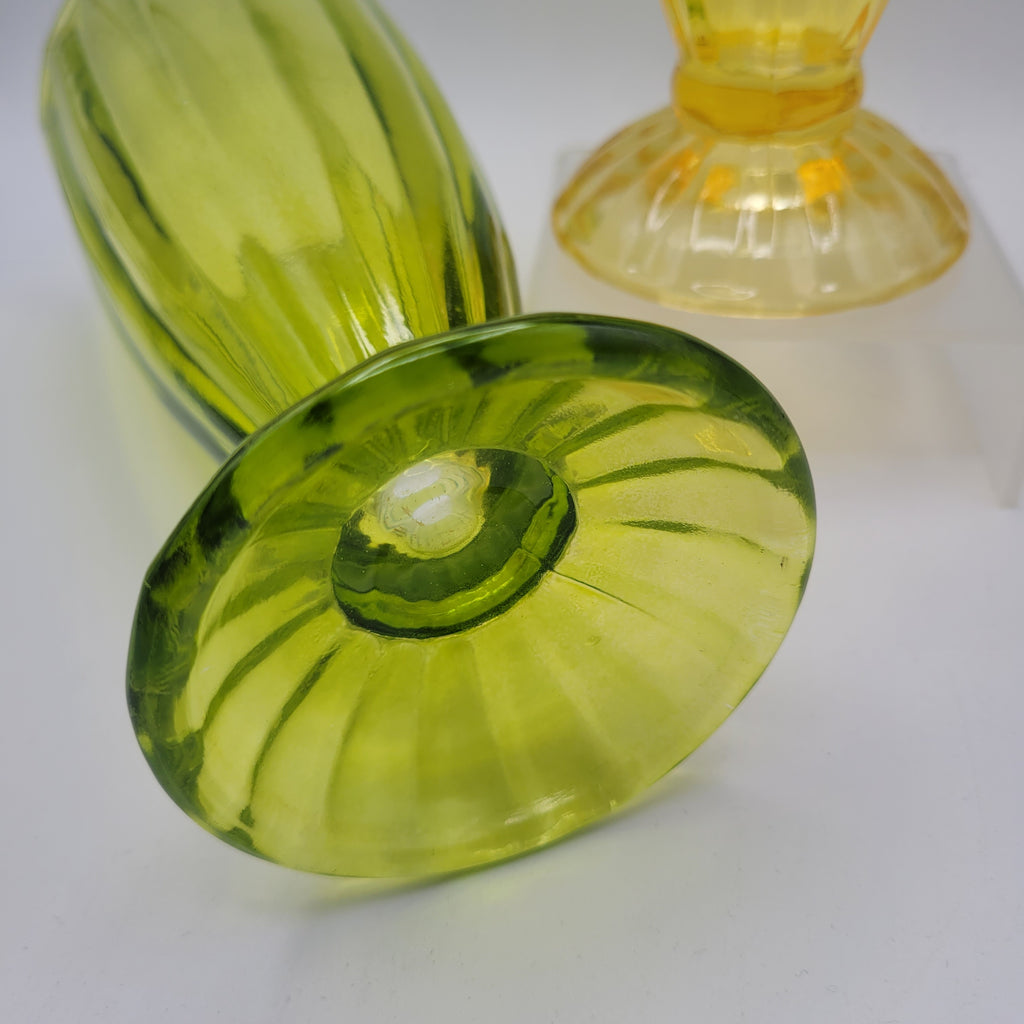 A Set of 4 Vintage Flash-Coloured Sundae Dishes (1950s–1970s)🍧🍨🧁🍦