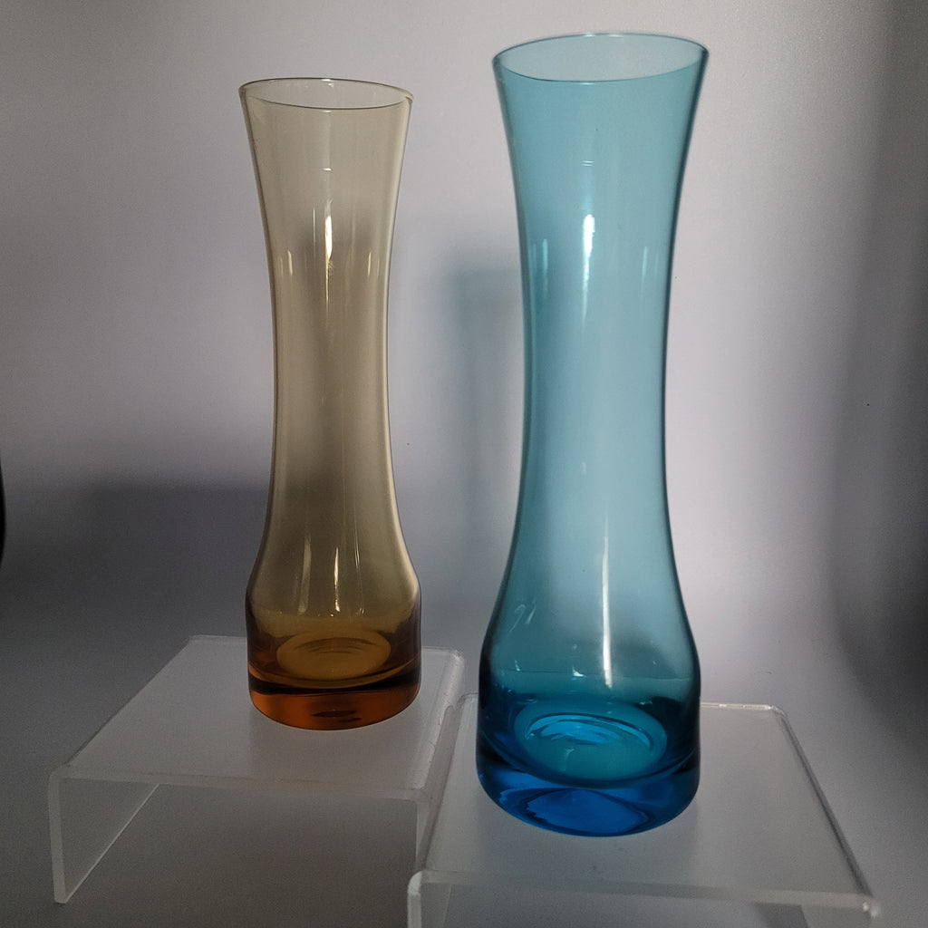 Pair of Scandinavian Hand-Blown Trumpet Vases (c.1965–75)
