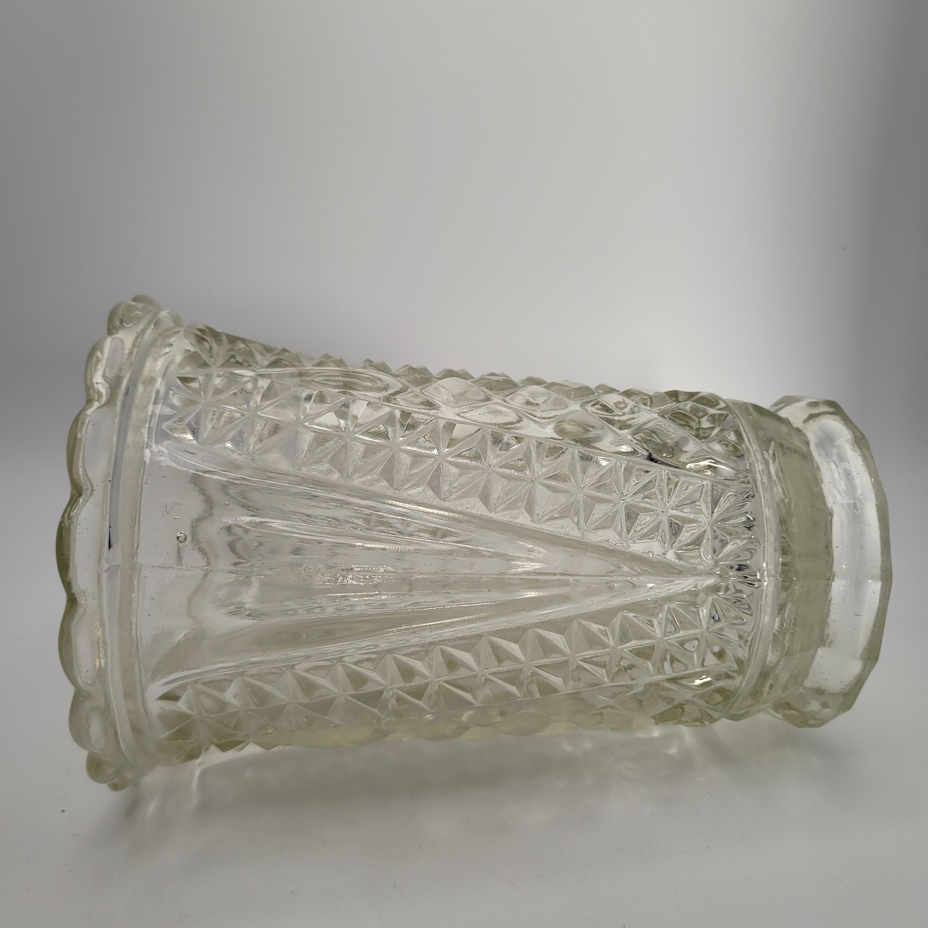 Victorian Pressed Glass “CELERY” Vase — Sowerby, England c. 1885–1895