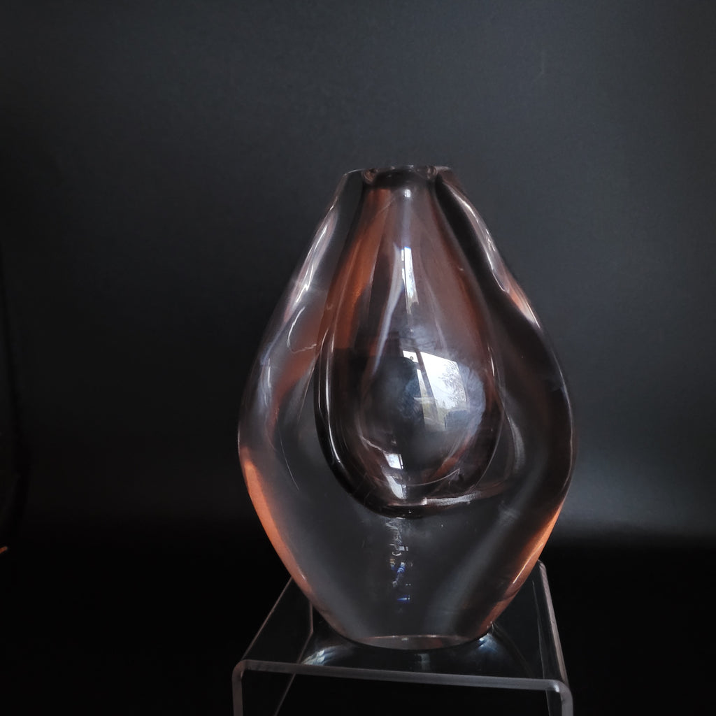 Orrefors Signed Sculptural Crystal — Sven Palmqvist (c.1955–1970)