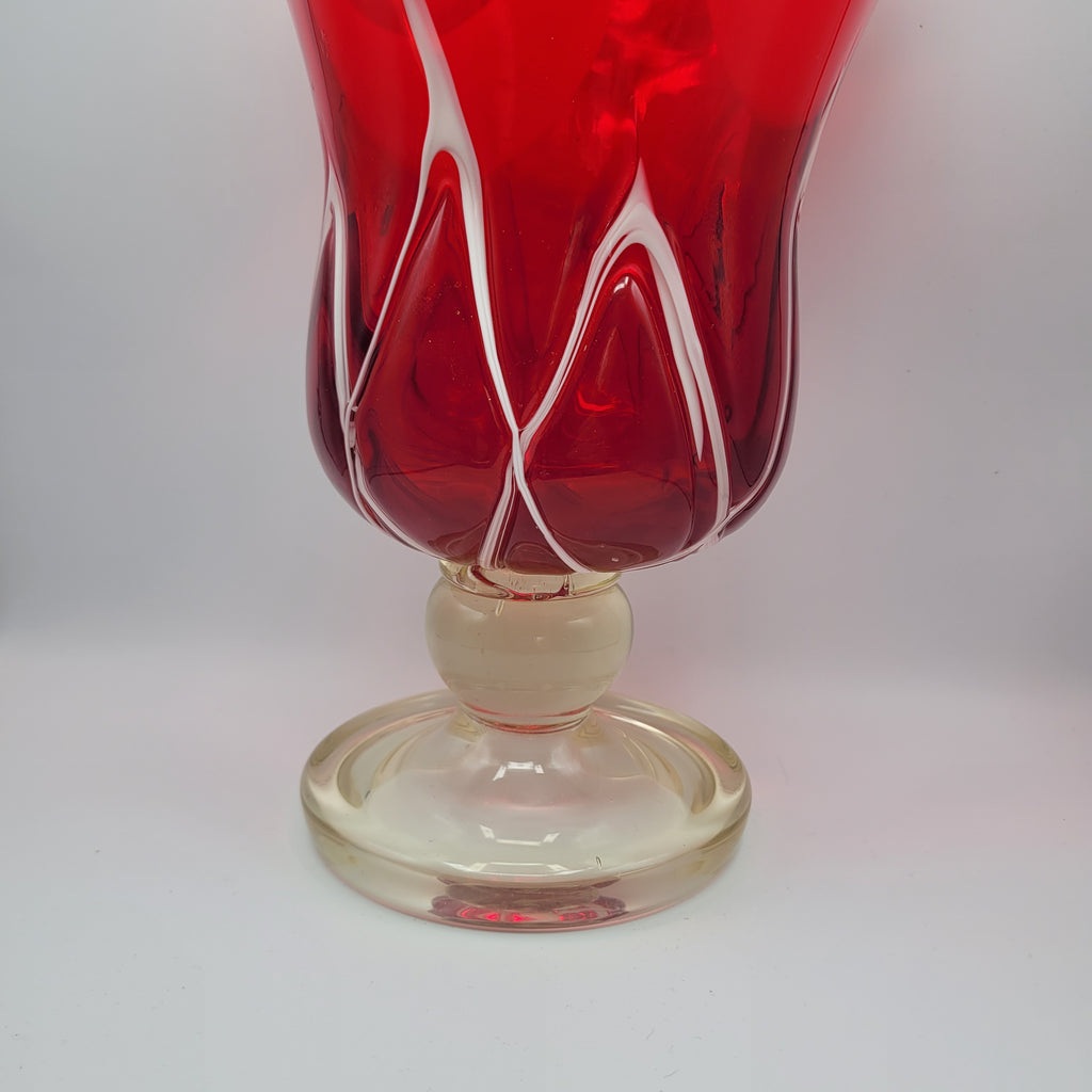 Murano attributed Fazzoletto Vase. "Magnificent" circa 1950s.