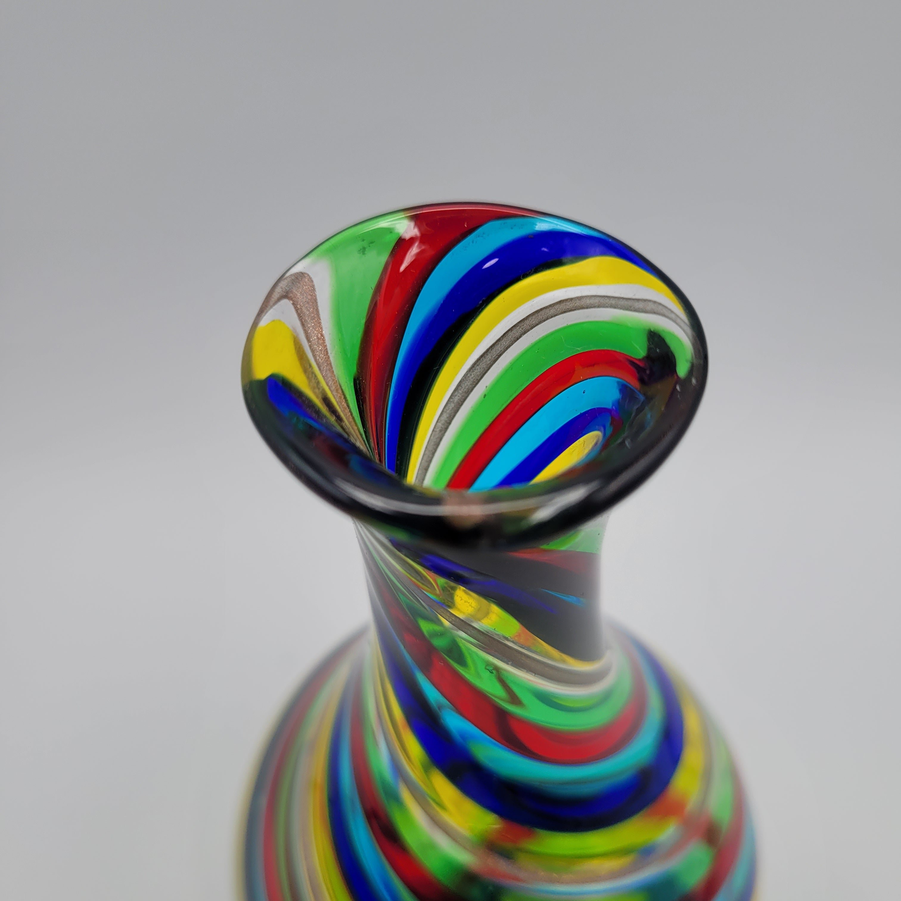 Marvellous & Pristine F&M Ballarin Murano Filigrana Spirale Vase😊 Signed w/COA & Label