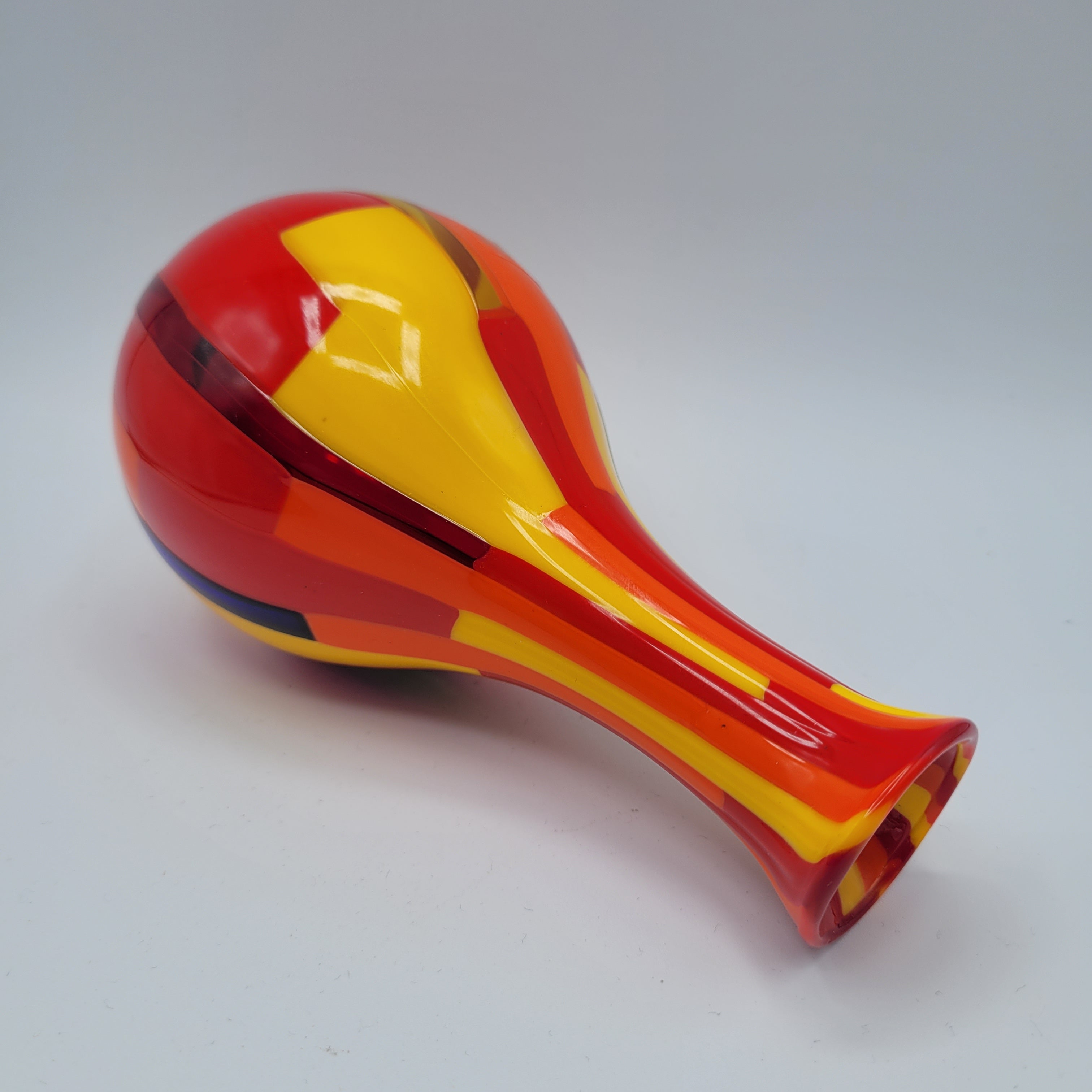 Glorious Murano Pezzato Baluster Vase. Signed, labelled w/COA.