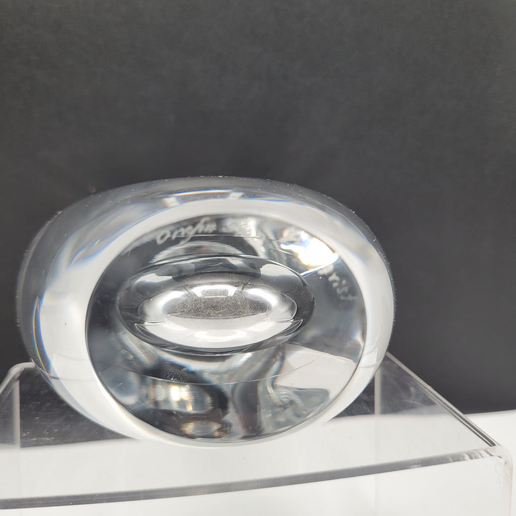 Orrefors Signed Sculptural Crystal — Sven Palmqvist (c.1955–1970)