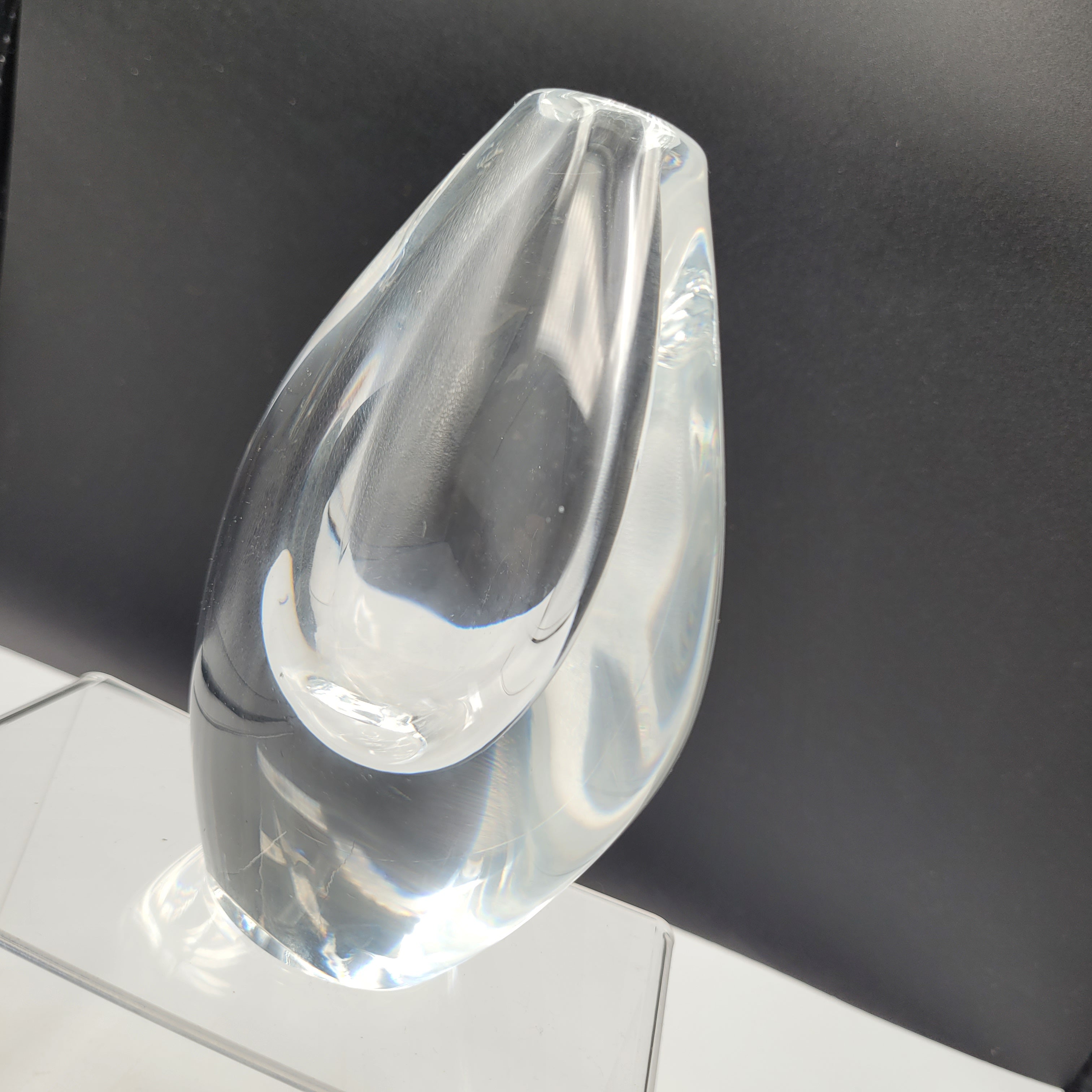 Orrefors Signed Sculptural Crystal — Sven Palmqvist (c.1955–1970)