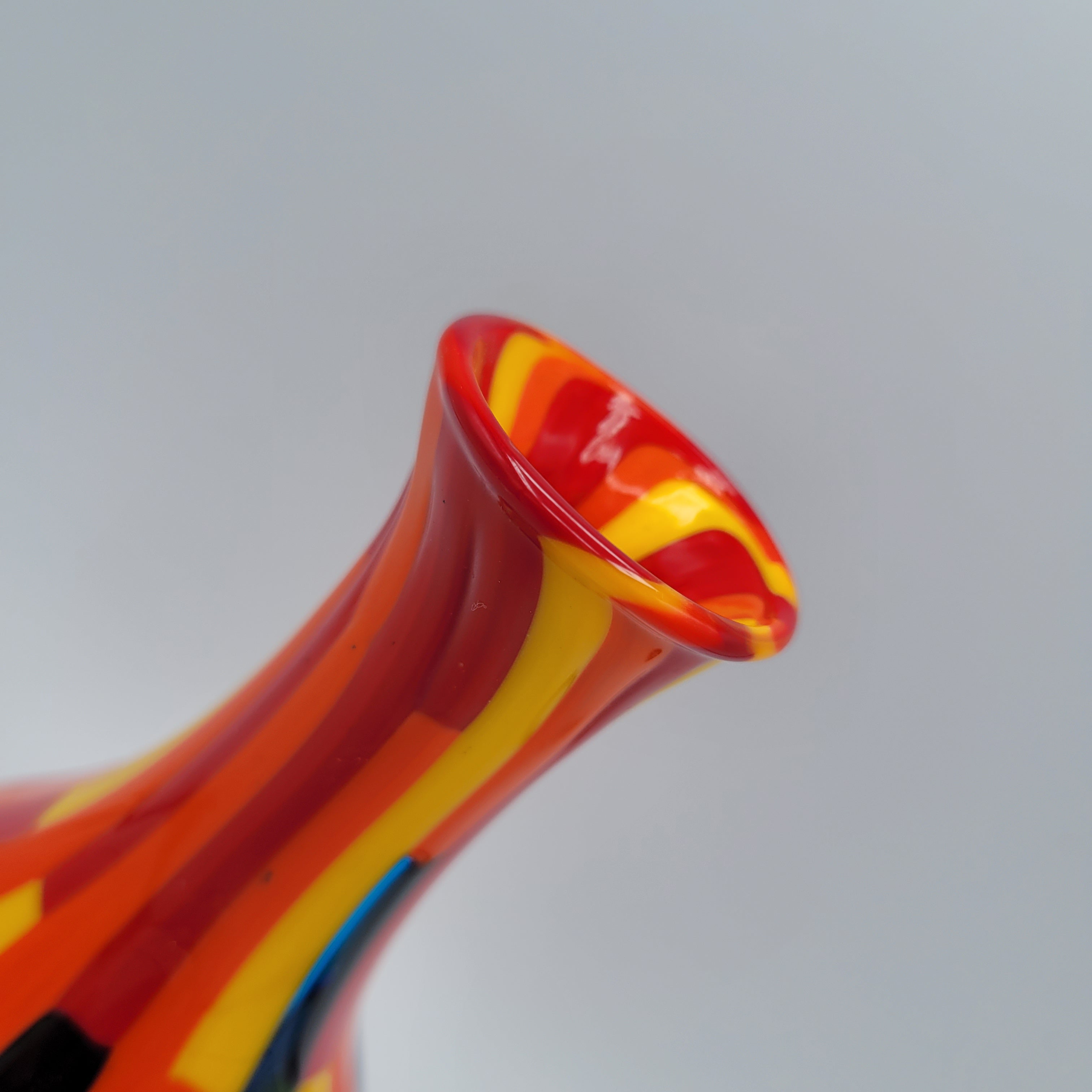 Glorious Murano Pezzato Baluster Vase. Signed, labelled w/COA.