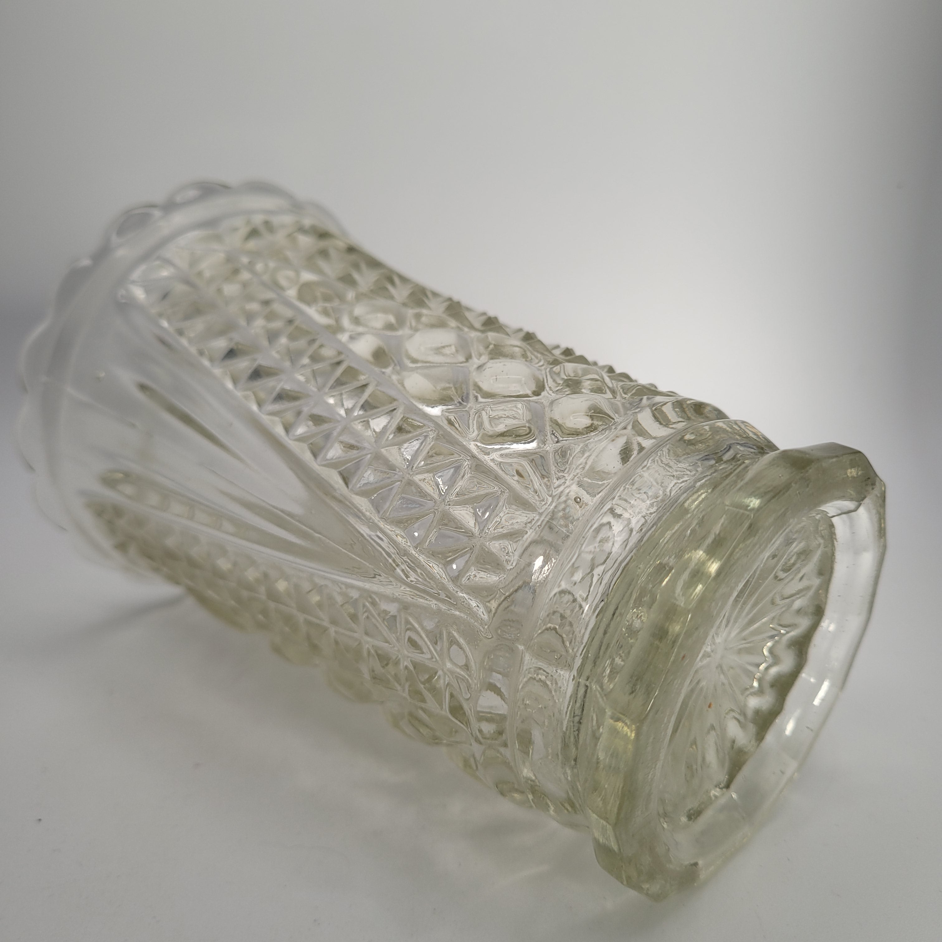 Victorian Pressed Glass “CELERY” Vase — Sowerby, England c. 1885–1895