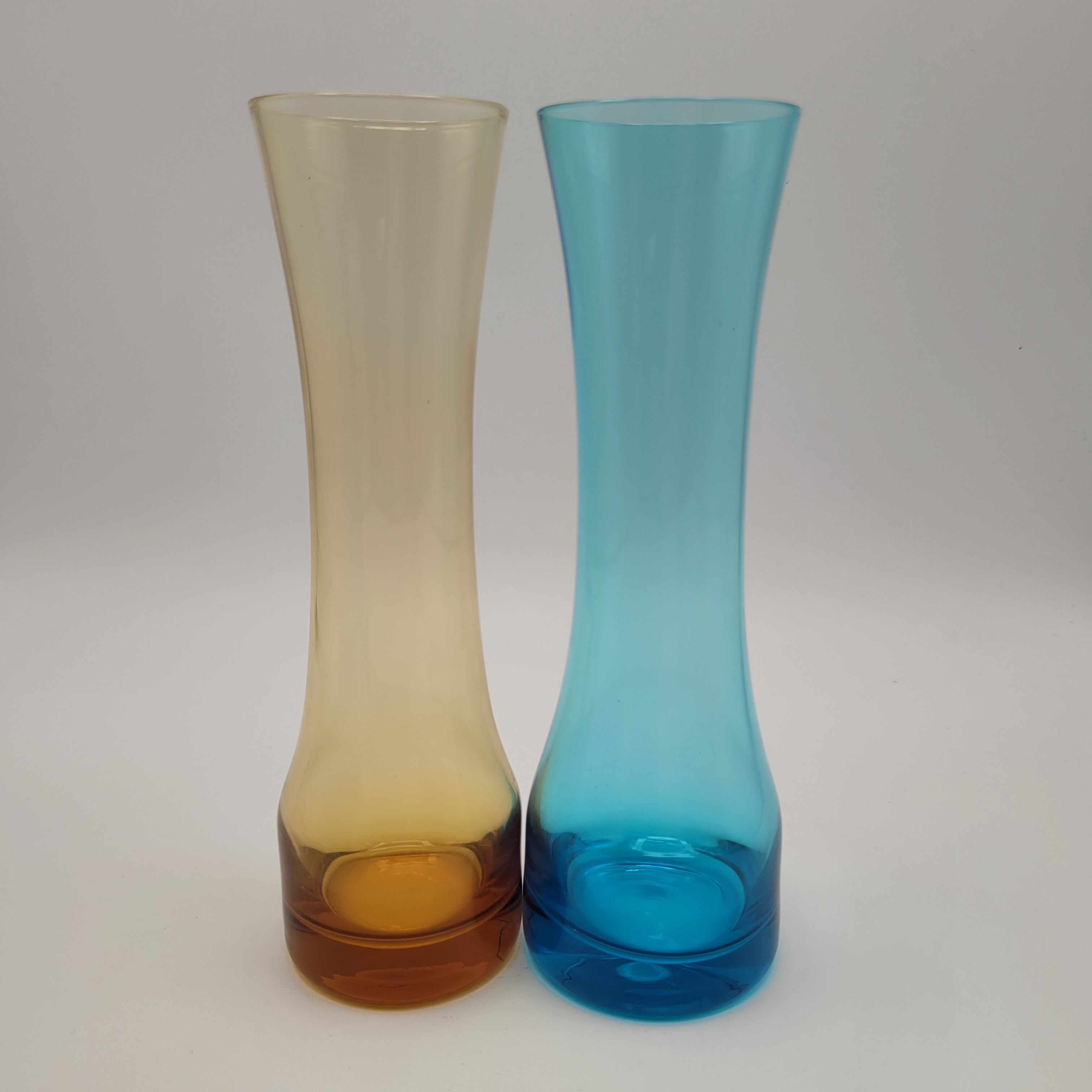 Pair of Scandinavian Hand-Blown Trumpet Vases (c.1965–75)