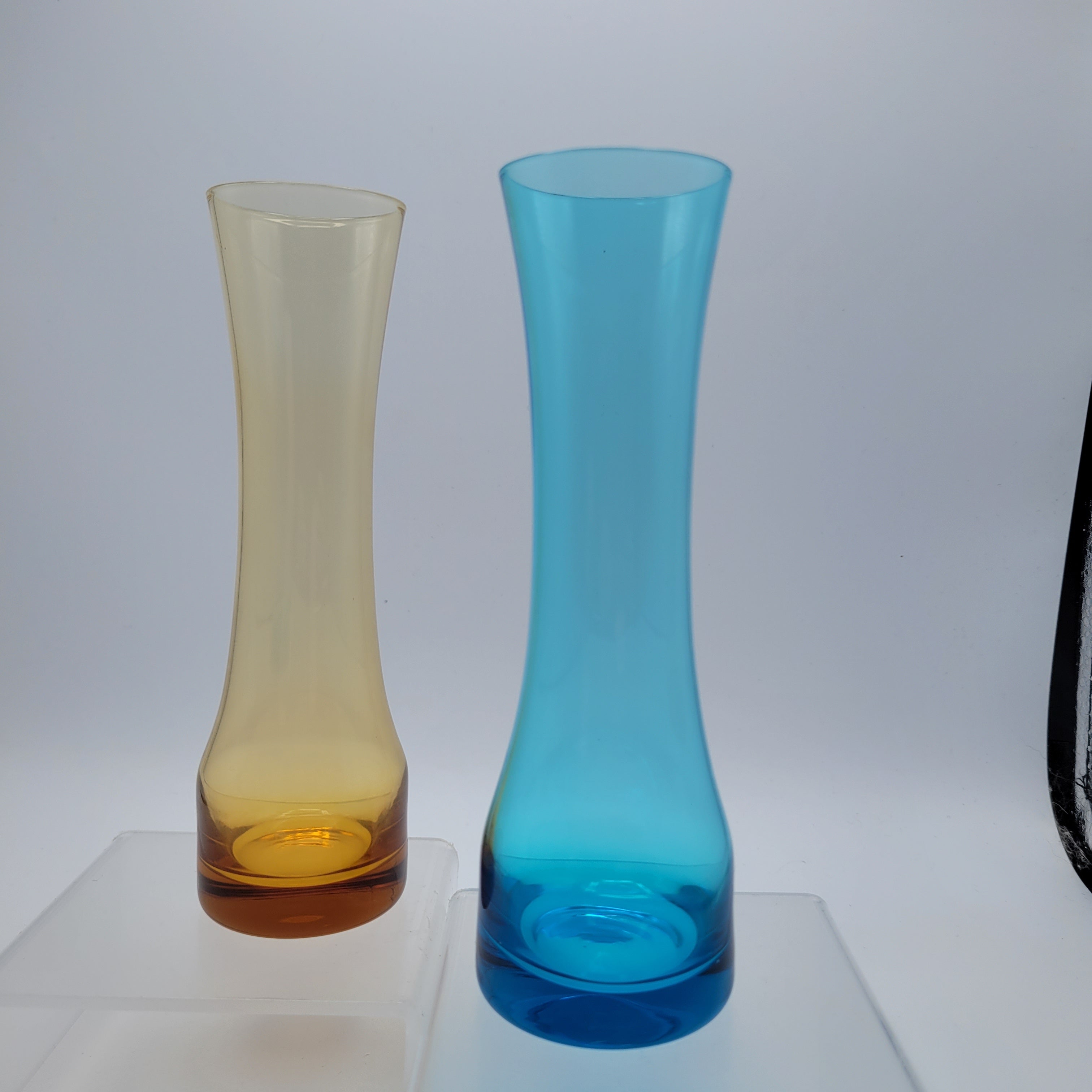 Pair of Scandinavian Hand-Blown Trumpet Vases (c.1965–75)
