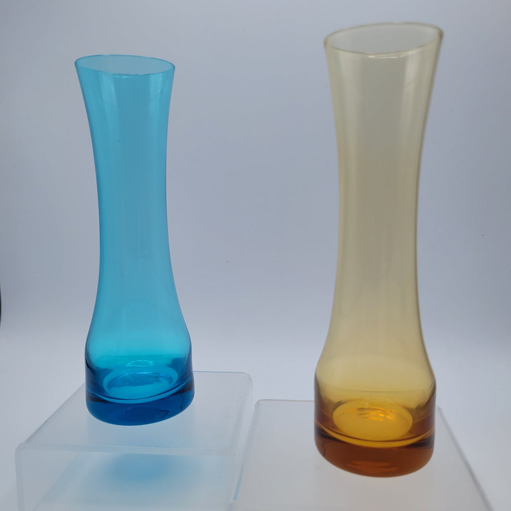 Pair of Scandinavian Hand-Blown Trumpet Vases (c.1965–75)
