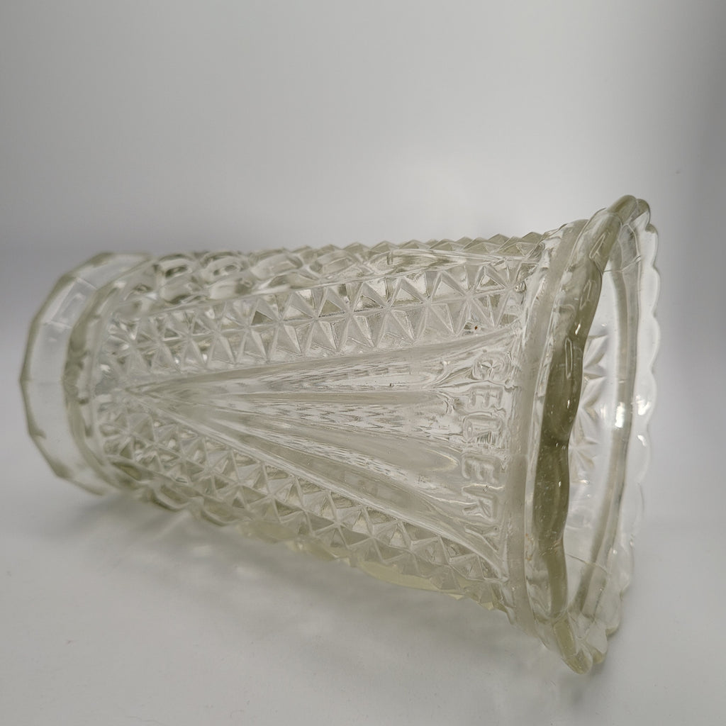 Victorian Pressed Glass “CELERY” Vase — Sowerby, England c. 1885–1895