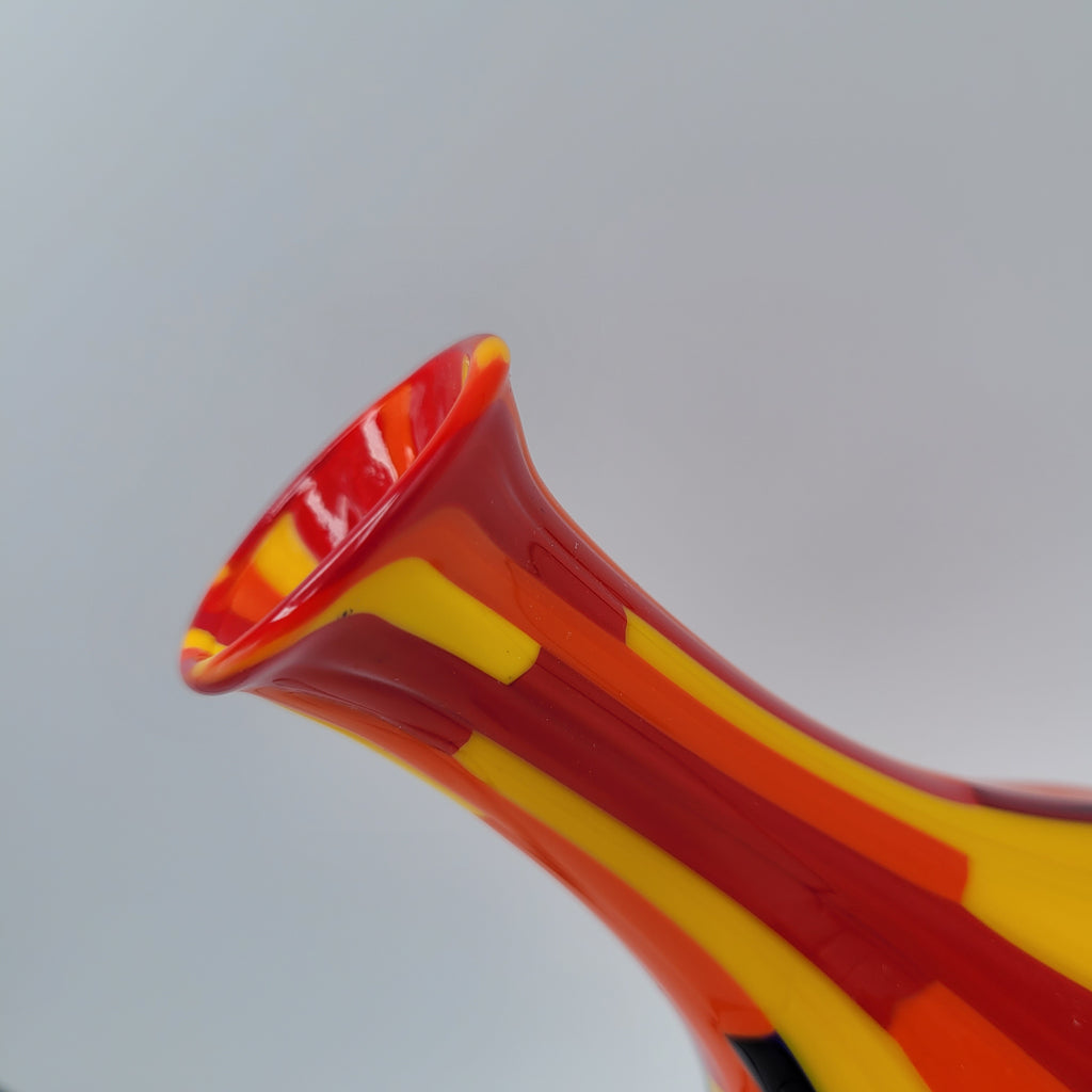 Glorious Murano Pezzato Baluster Vase. Signed, labelled w/COA.