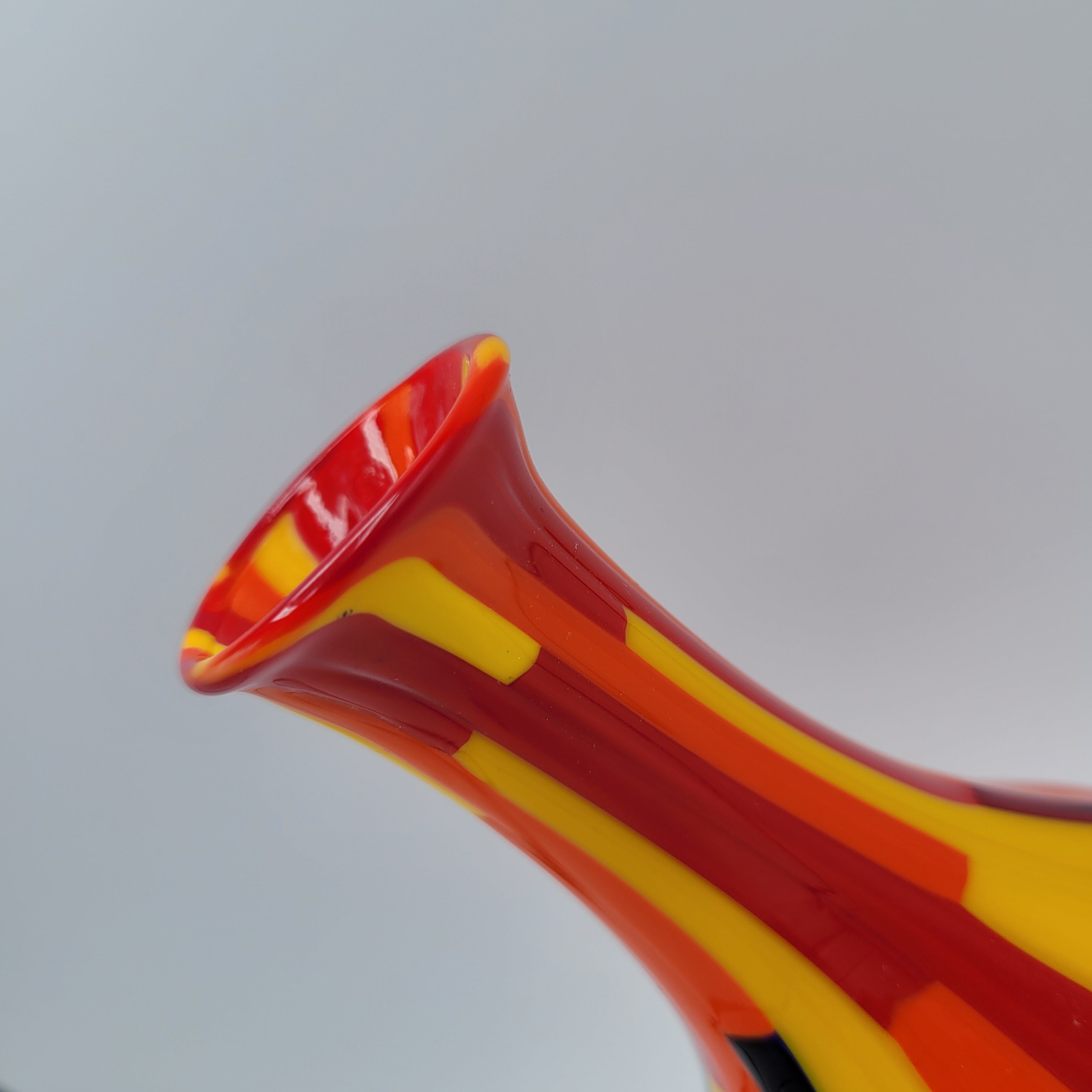 Glorious Murano Pezzato Baluster Vase. Signed, labelled w/COA.