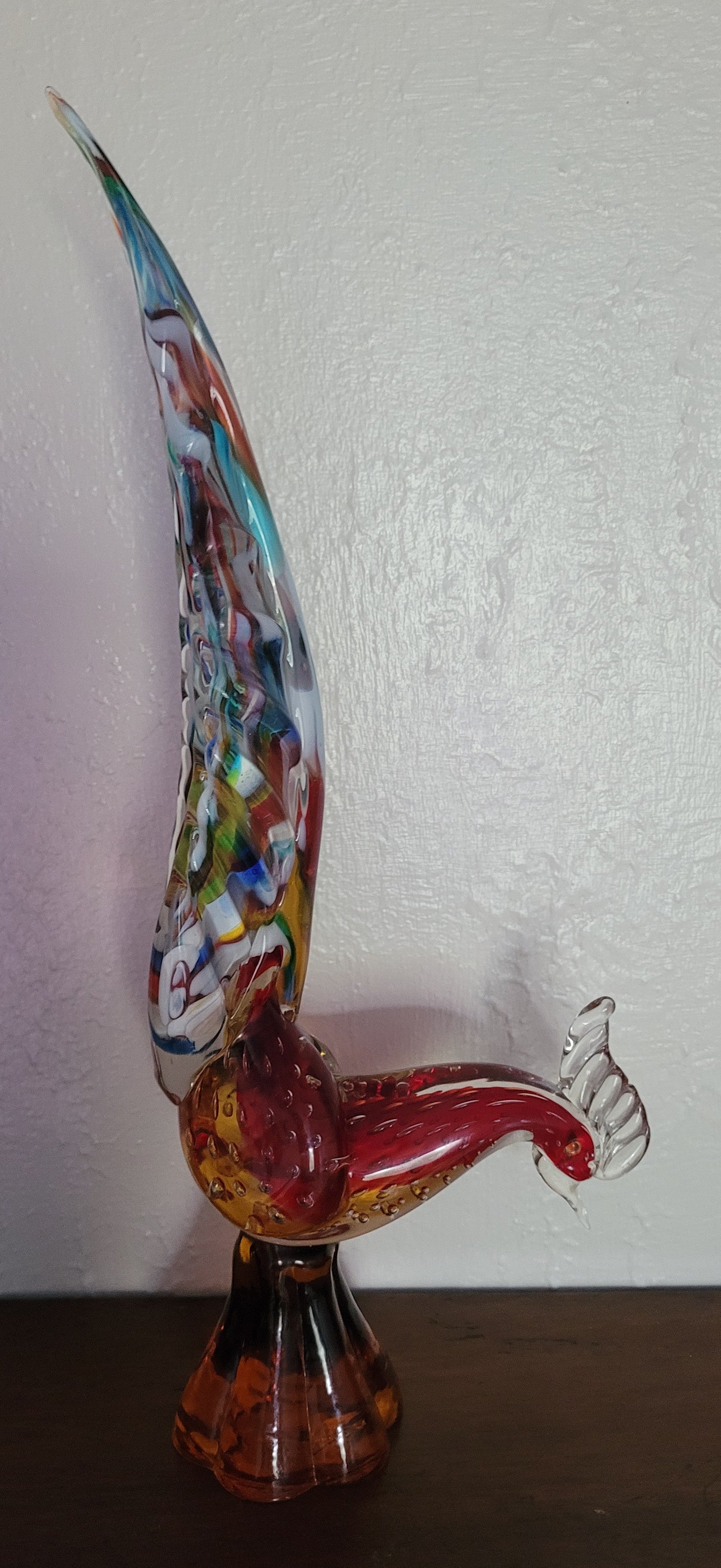 Murano Pheasant. Attributed to Archemede Seguso. 1950s