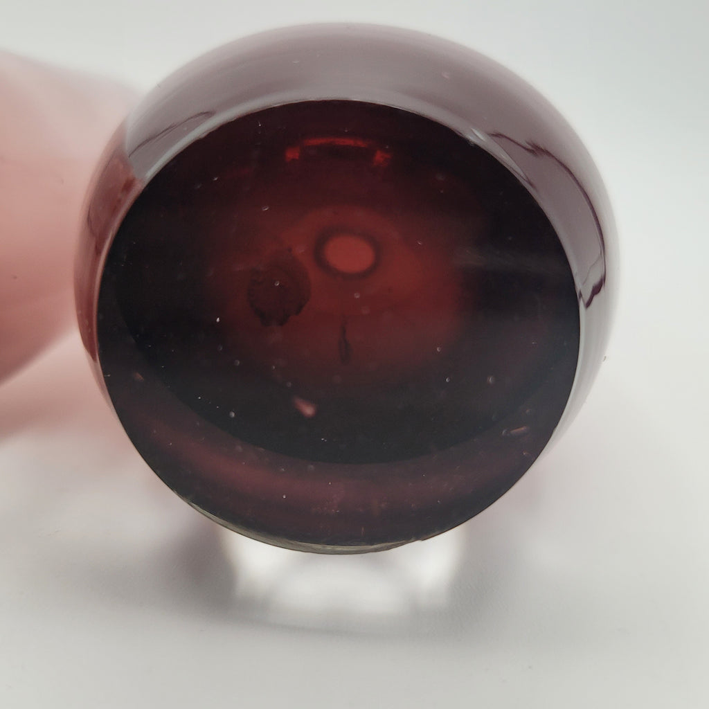 Pair of Riihimäen Lasi “Torpedo” Vases, Attributed to Tamara Aladin (15 cm)